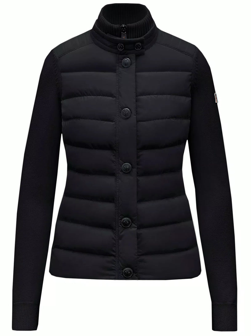 MONCLER Padded wool cardigan