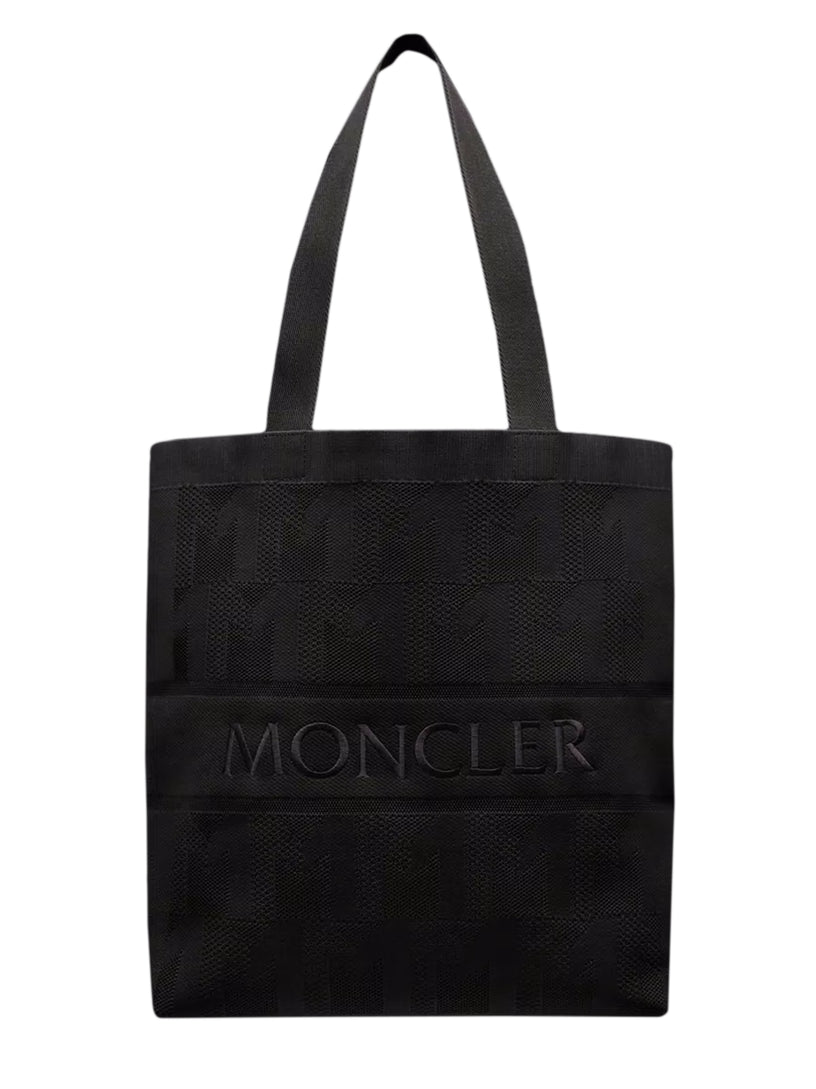 MONCLER Monogram knit tote bag