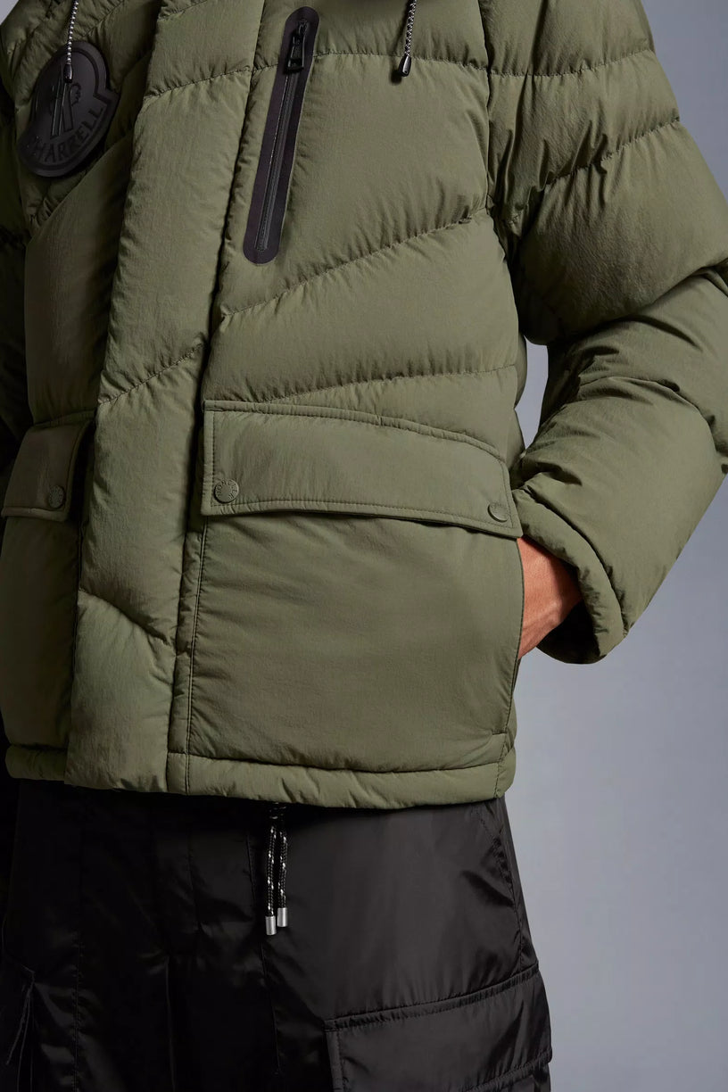 CHESTNUT SHORT DOWN JACKET MONCLER X PHARRELL WILLIAMS