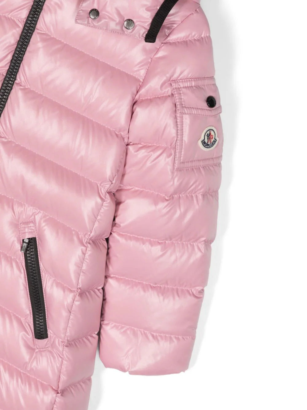 Moka Long Down Jacket MONCLER Kids Rosa | Grifo210