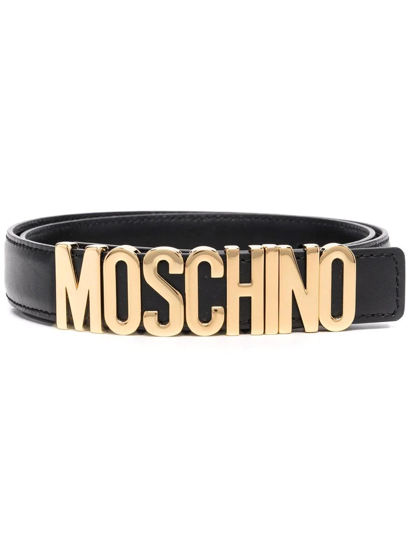 Moschino Lettering logo belt