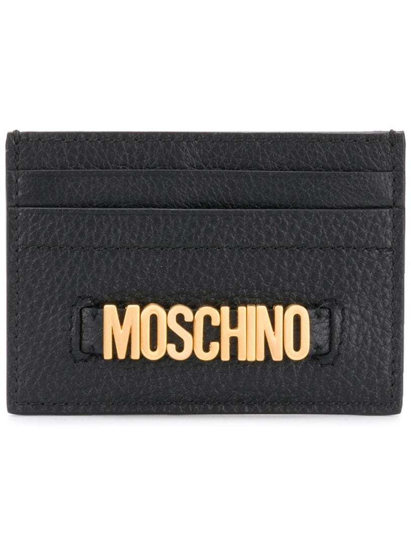 Moschino Lettering logo card holder