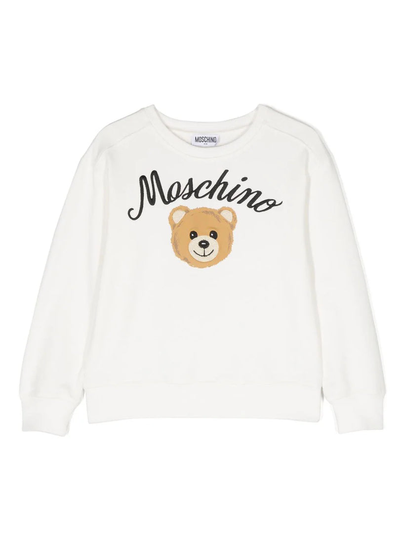 Teddy Bear logo-embroidered sweatshirt