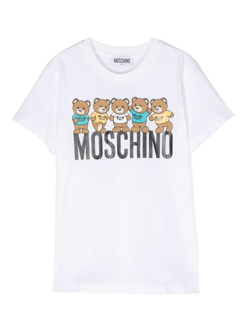 Teddy Bear-motif cotton T-shirt