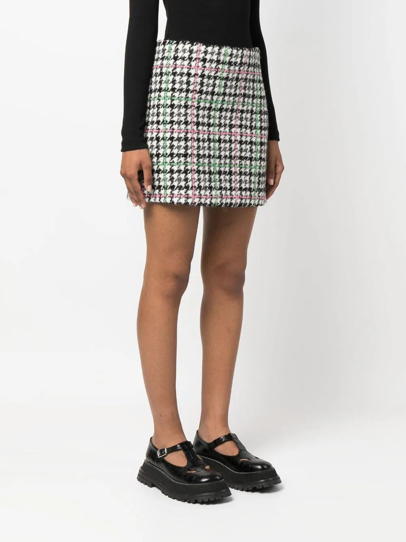 "Houndstooth Check" Skirt