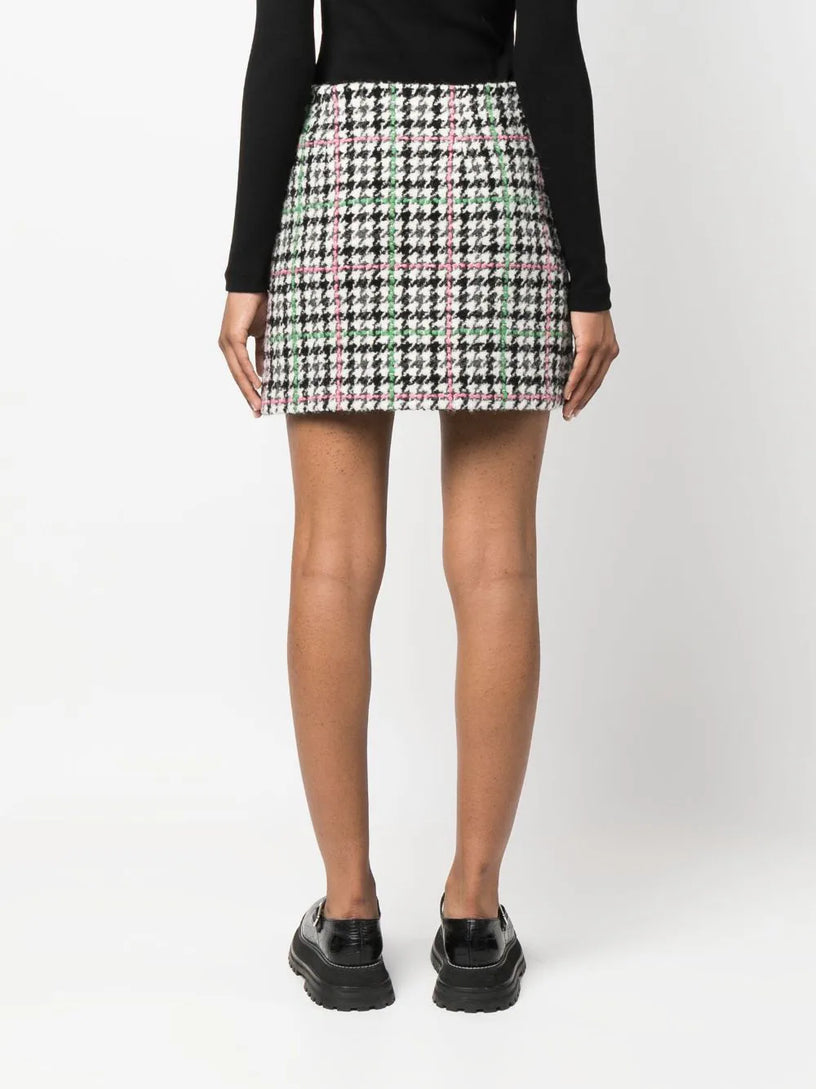 "Houndstooth Check" Skirt