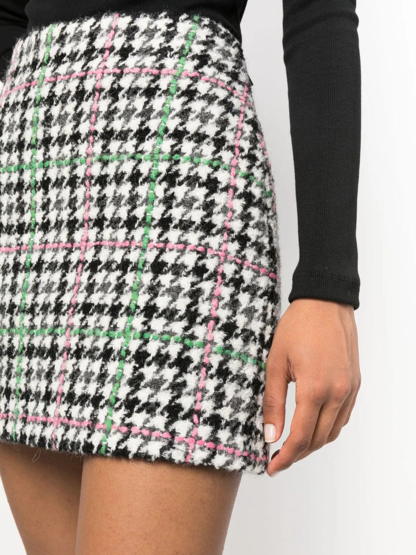 "Houndstooth Check" Skirt