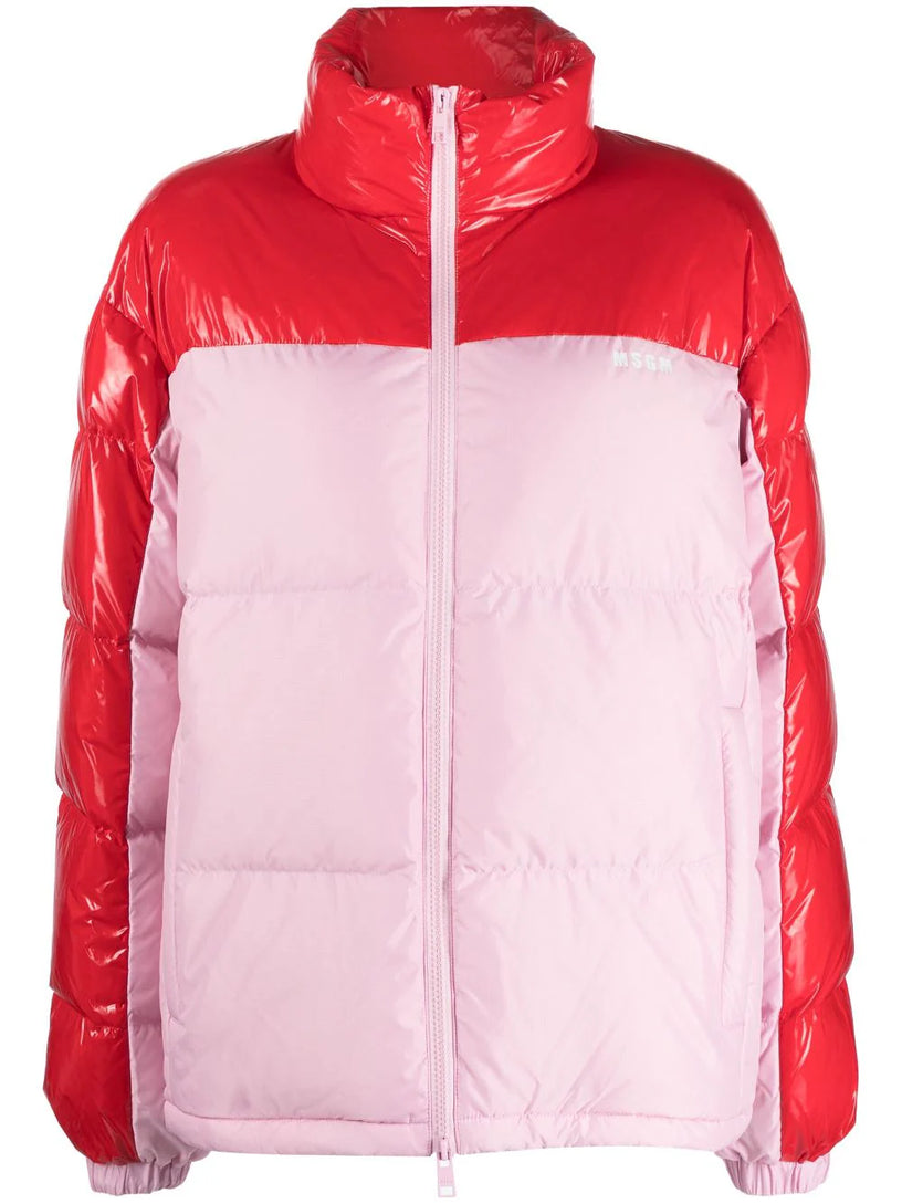 MSGM Two-tone down jacket