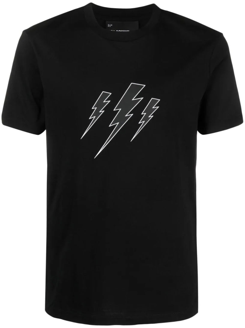 NEIL BARRETT Thunderbolt print t-shirt