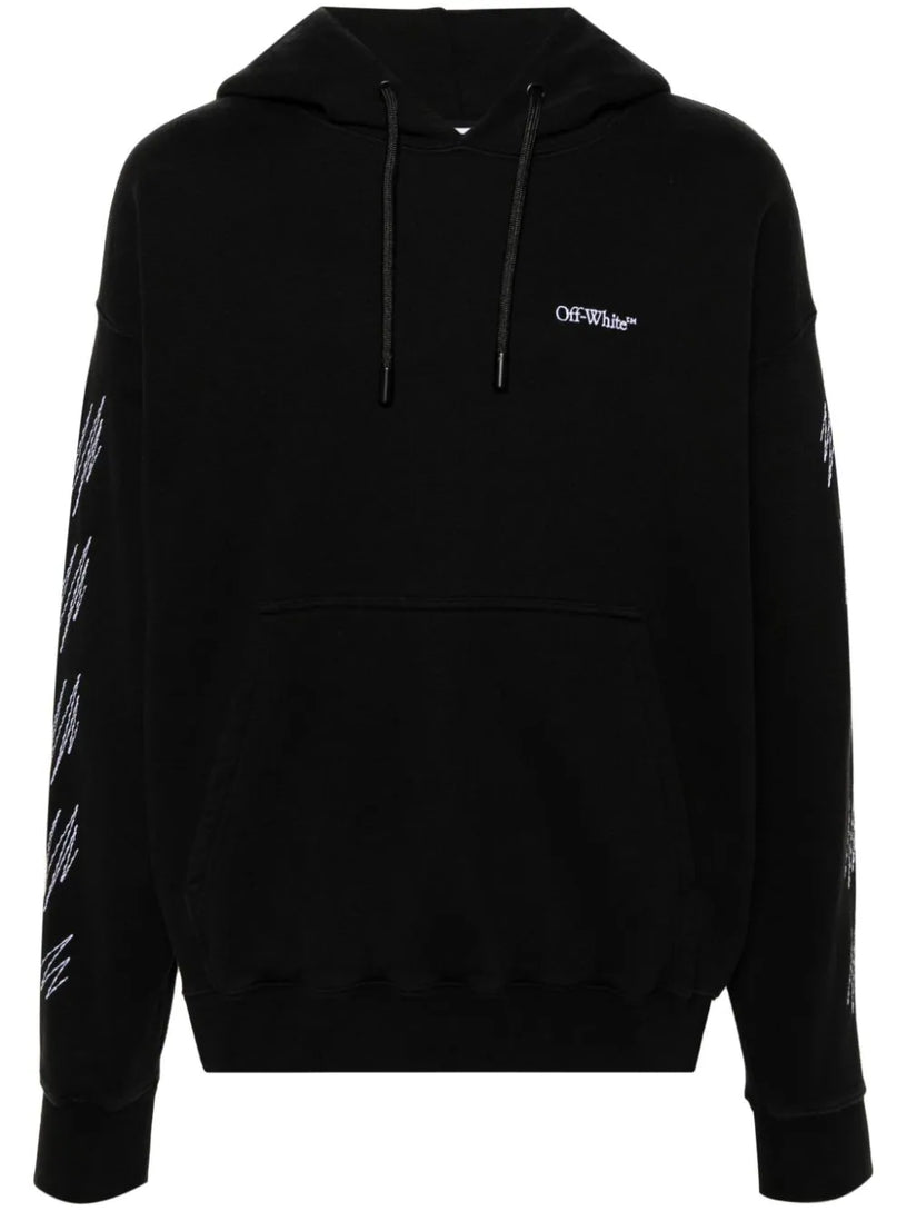 OFF-WHITE Stitch arr diags knit hoodie