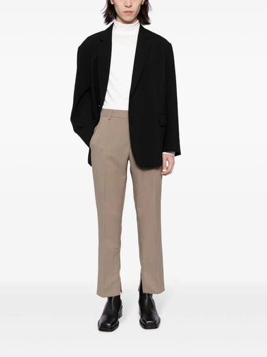 Tailored trousers with zip