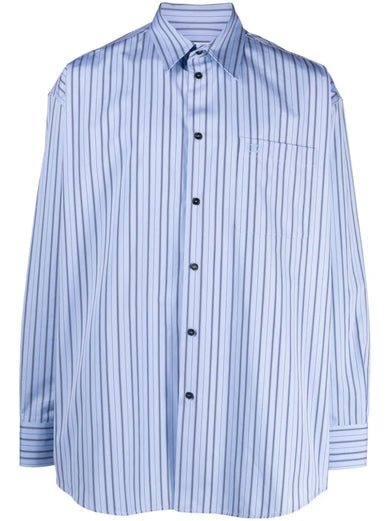 Striped shirt with logo