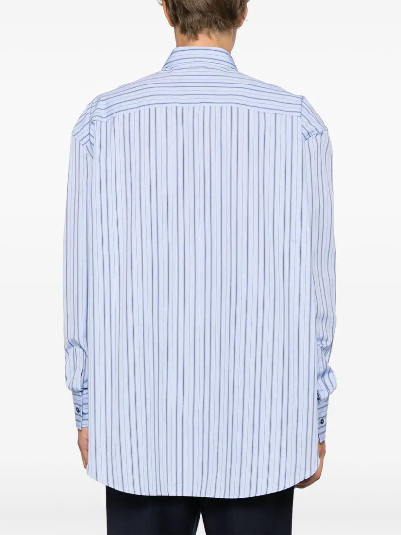 Striped shirt with logo