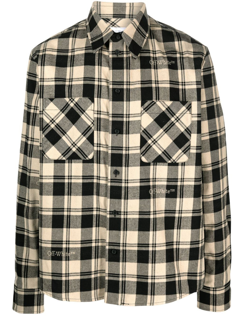 OFF-WHITE Check flann shirt