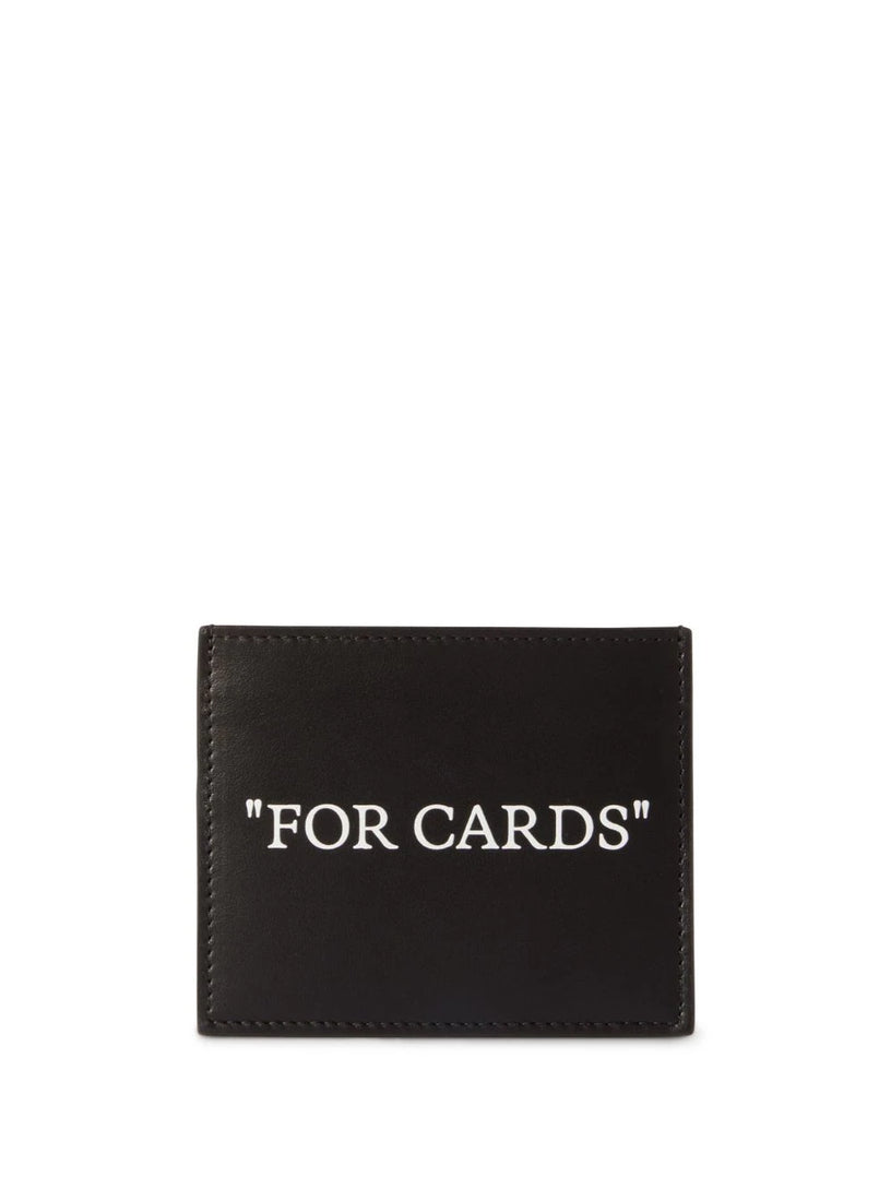 OFF-WHITE Quote bookish card case