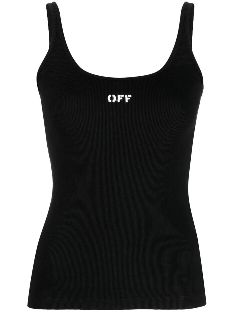 Off stamp rib tank top