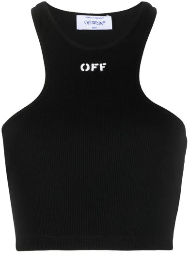 Off Stamp Rib Rowing Top