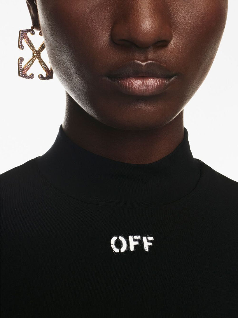 Off Stamp Sec Skin T Crop Top