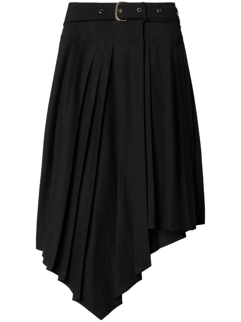 OFF-WHITE Asymmetric pleated skirt