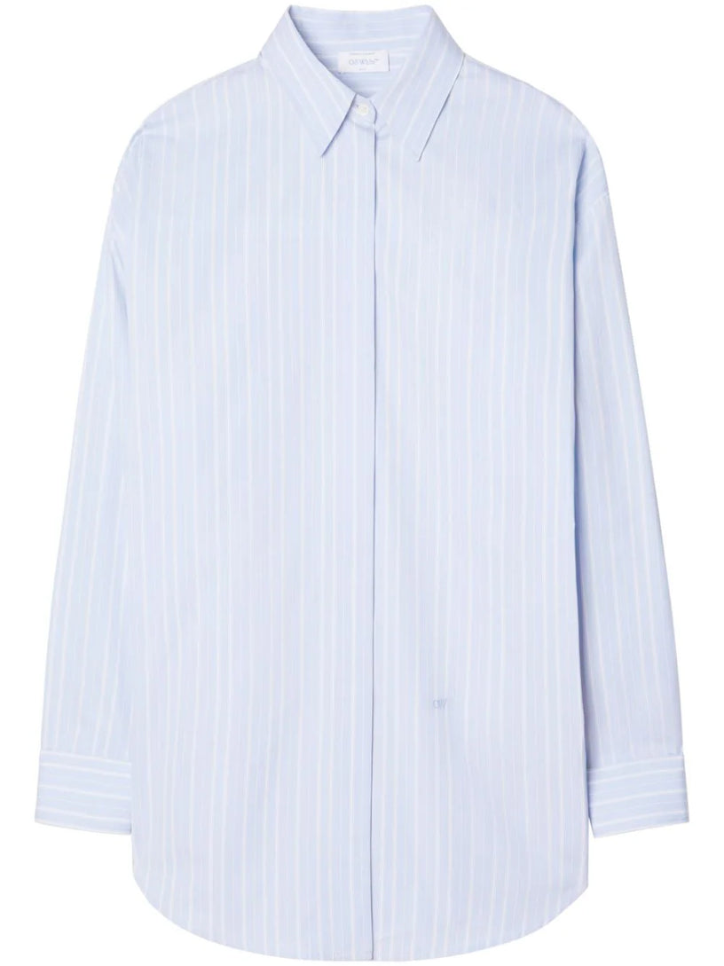 OFF-WHITE Stripe poplin twist chemisier