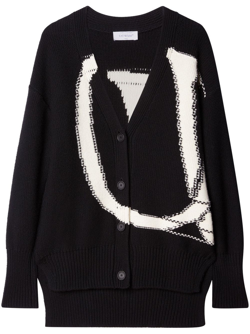 Ow Maxi Logo Cardigan