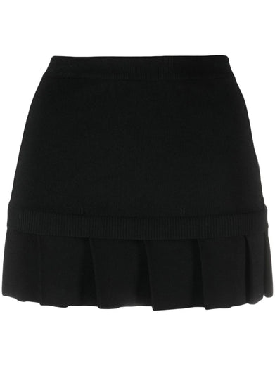 Pleated mini skirt