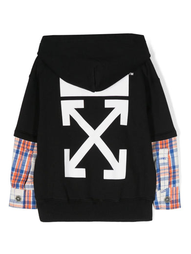 Arrow tab sweatshirt with hood