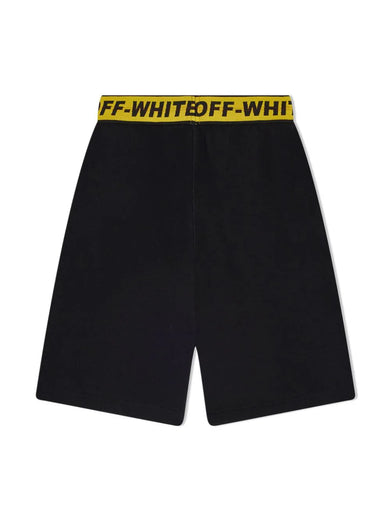 Logo band fleece shorts