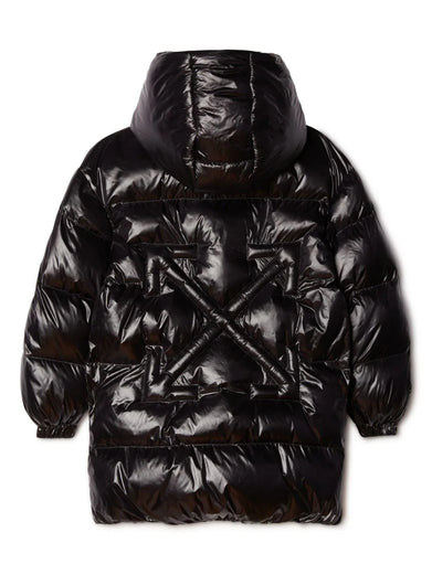 Arrow Quilted Long Puffer