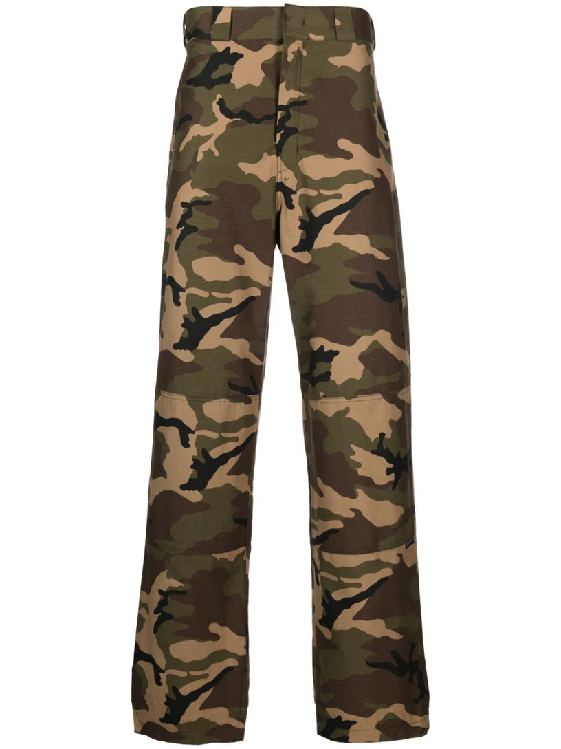 PALM ANGELS Sartorial waistband camo work pants