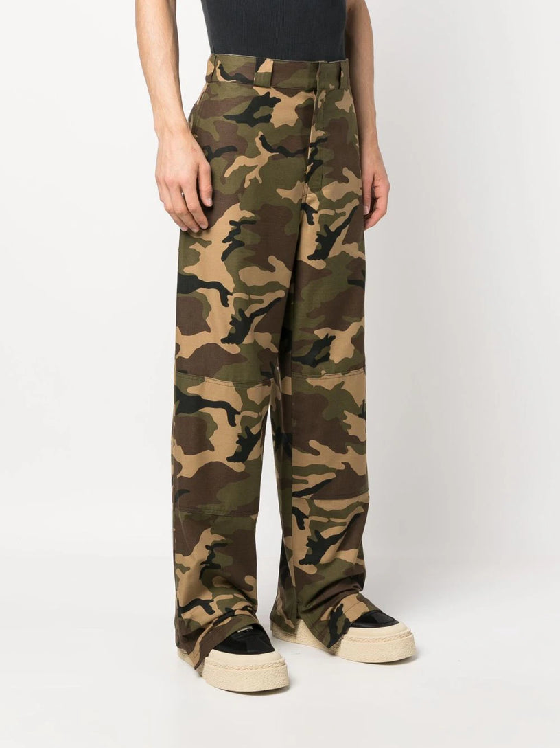 SARTORIAL WAISTBAND CAMO WORK PANTS