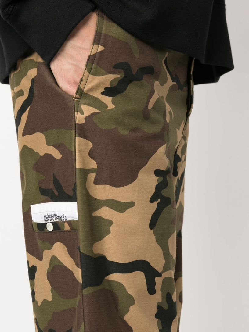 SARTORIAL WAISTBAND CAMO WORK PANTS