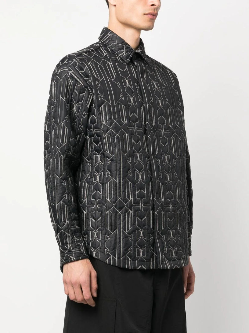 ALLOVER MONOGRAM QUILTED OVERSHIRT