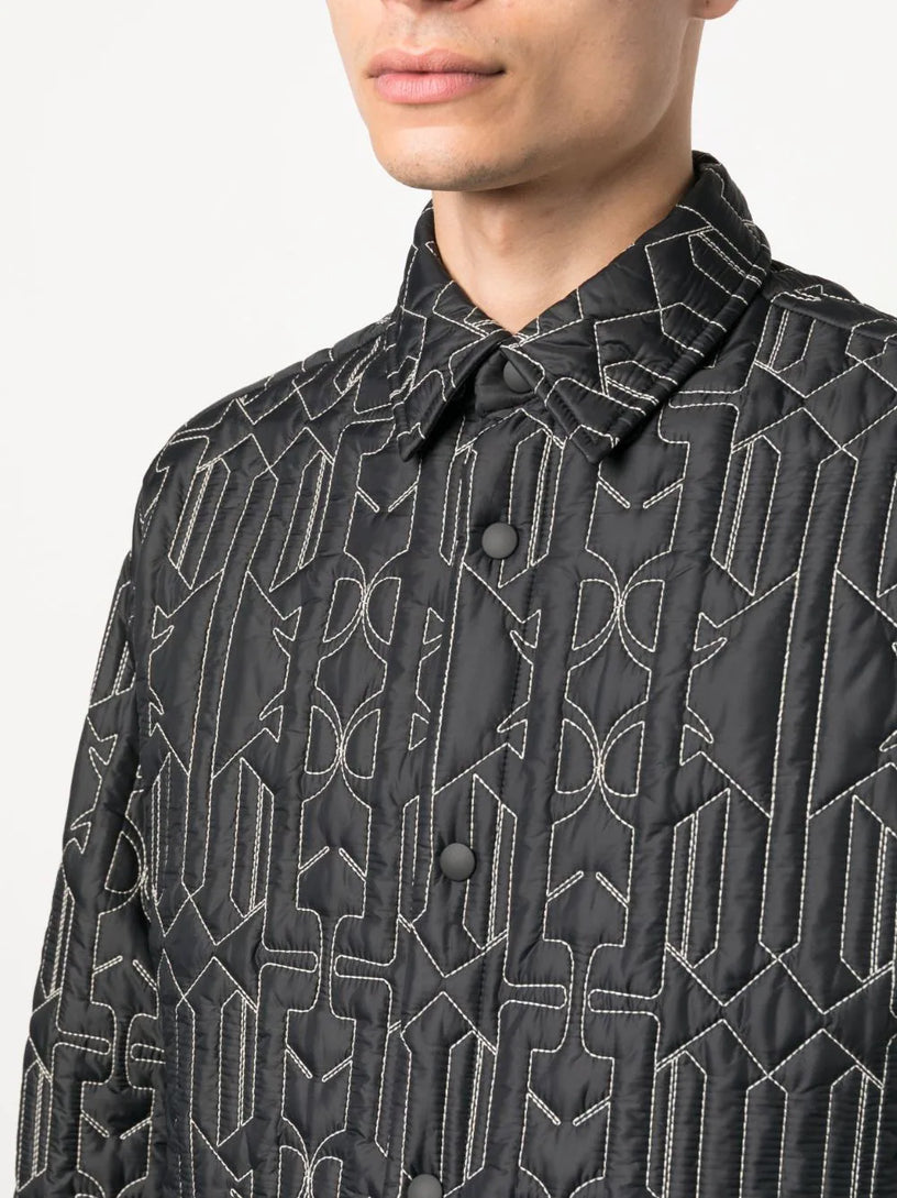 ALLOVER MONOGRAM QUILTED OVERSHIRT