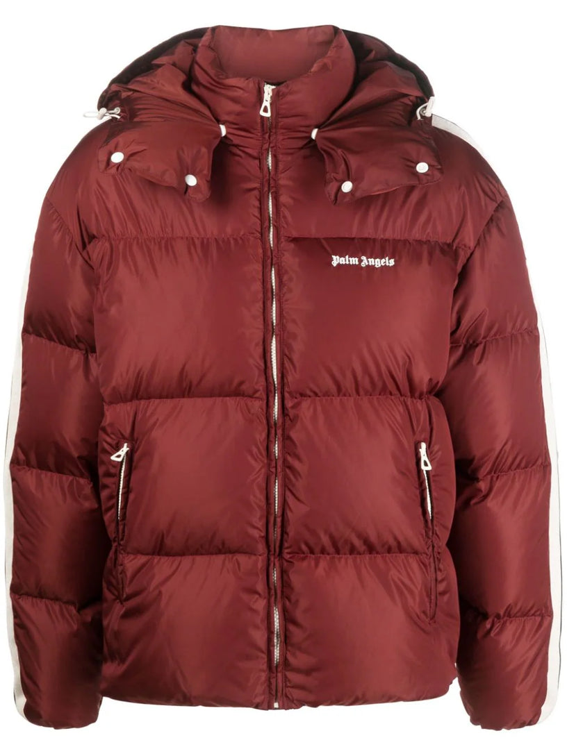 PALM ANGELS Hooded track down jacket