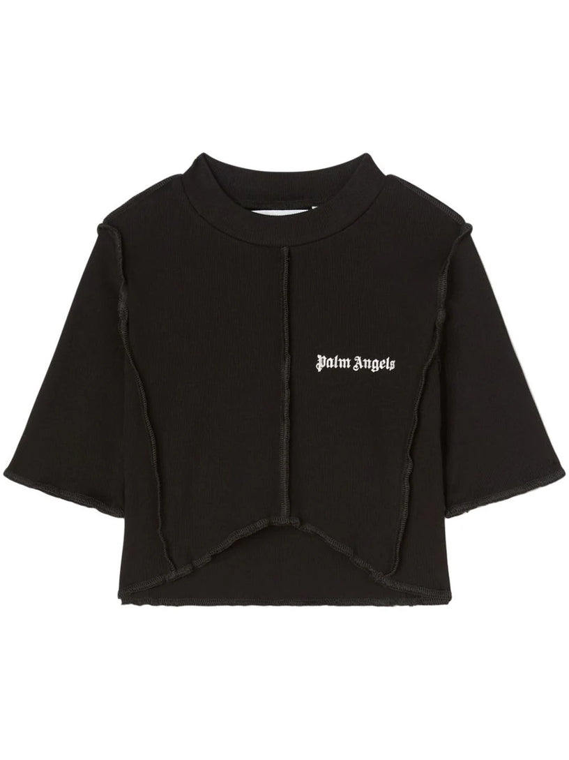 PALM ANGELS Classic logo crop top