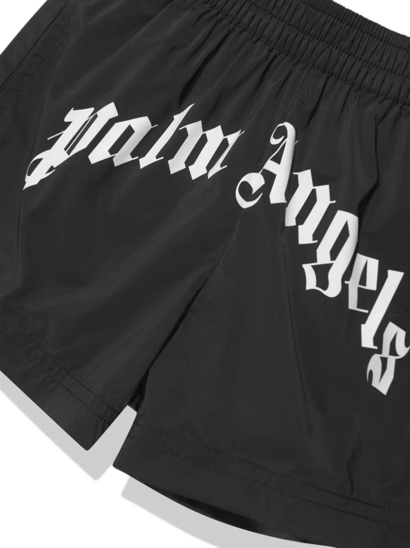 Curved Logo Beachwear Shorts