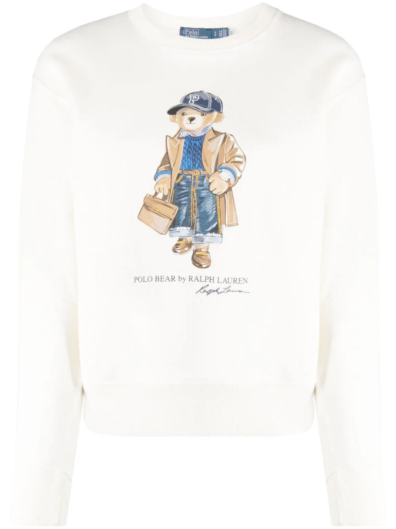 POLO RALPH LAUREN Polo bear cotton-blend sweatshirt