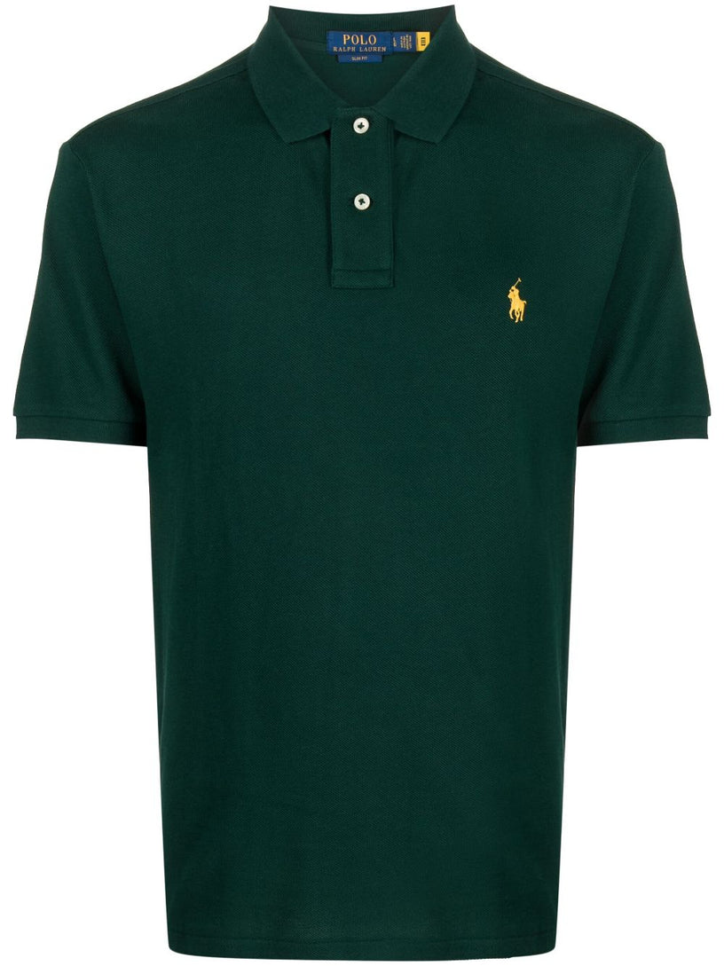 Slim Fit Mesh Polo Shirt