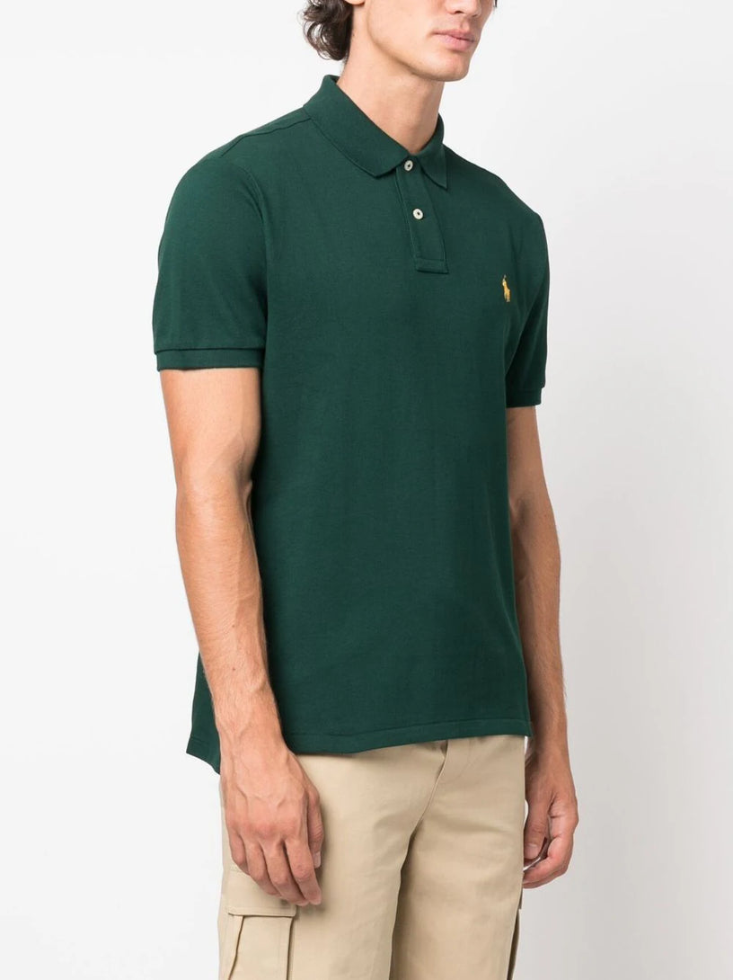 Slim Fit Mesh Polo Shirt