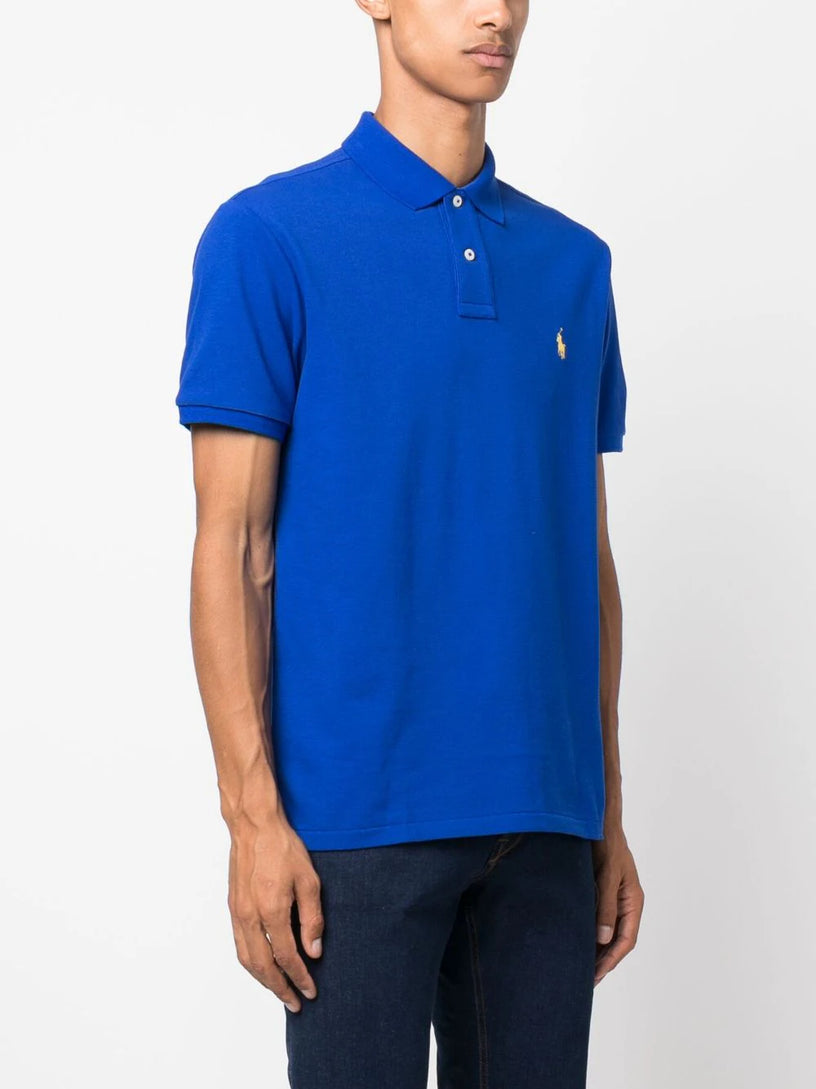 Slim Fit Mesh Polo Shirt