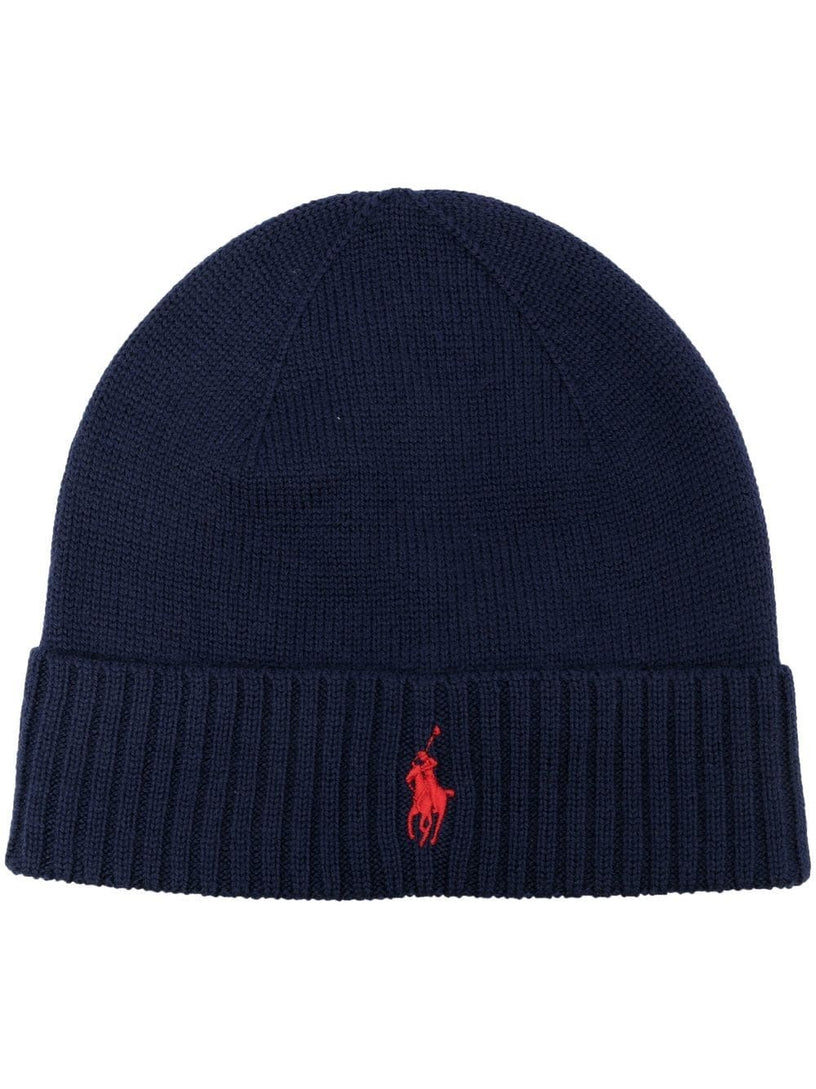 POLO RALPH LAUREN Wool beanie with pony