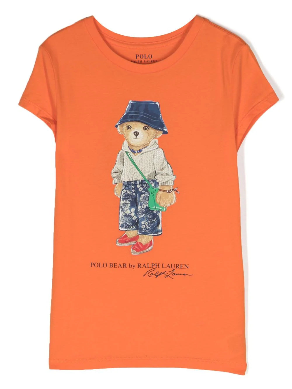 Polo Bear T Shirt Ralph Lauren Kids Arancione Grifo210