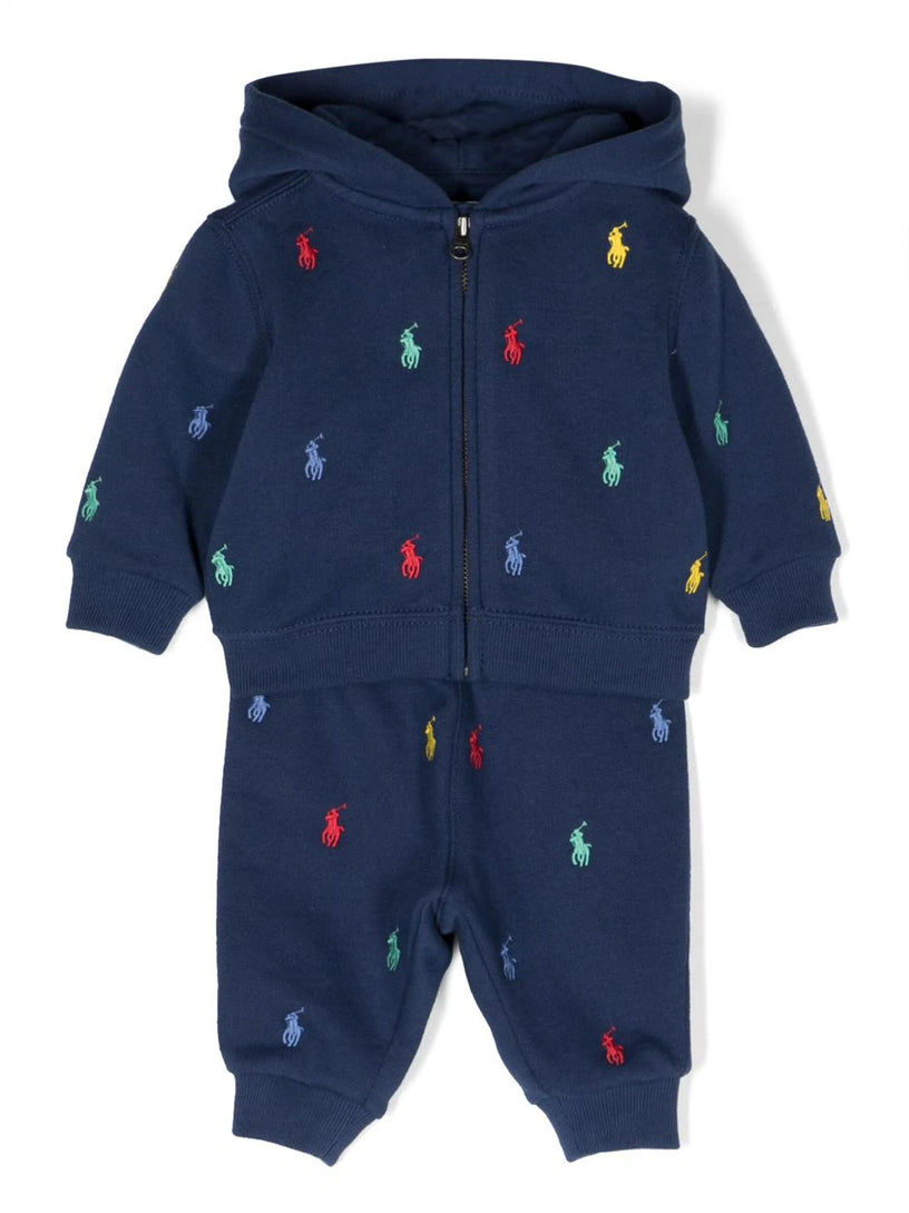 Polo Pony Fleece Hoodie and Trouser Set