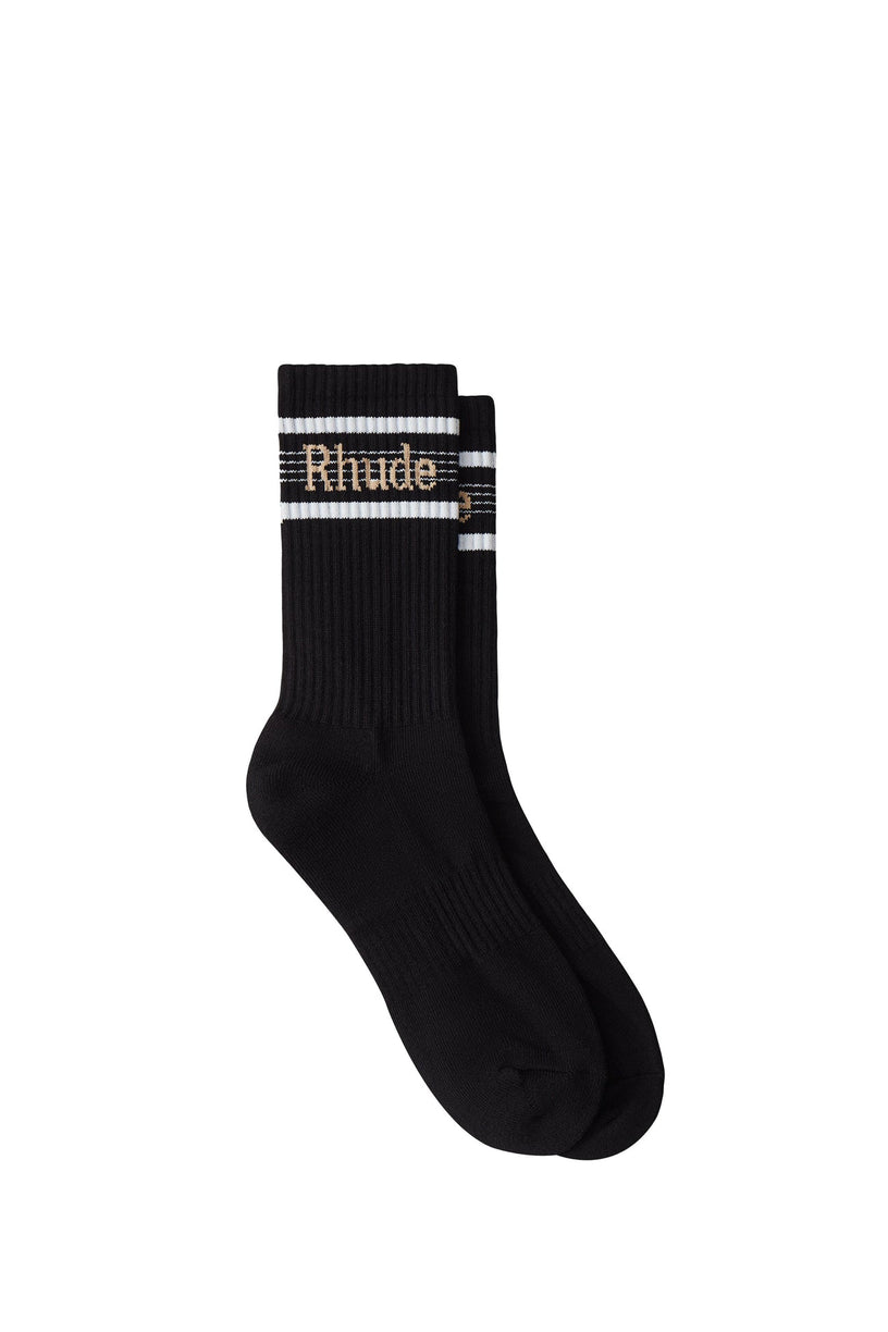 Rhude Logo stripe sport socks