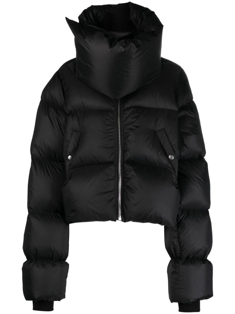 RICK OWENS Funnel neck jkt