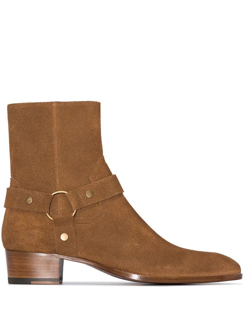 Saint Laurent Wyatt harness boots