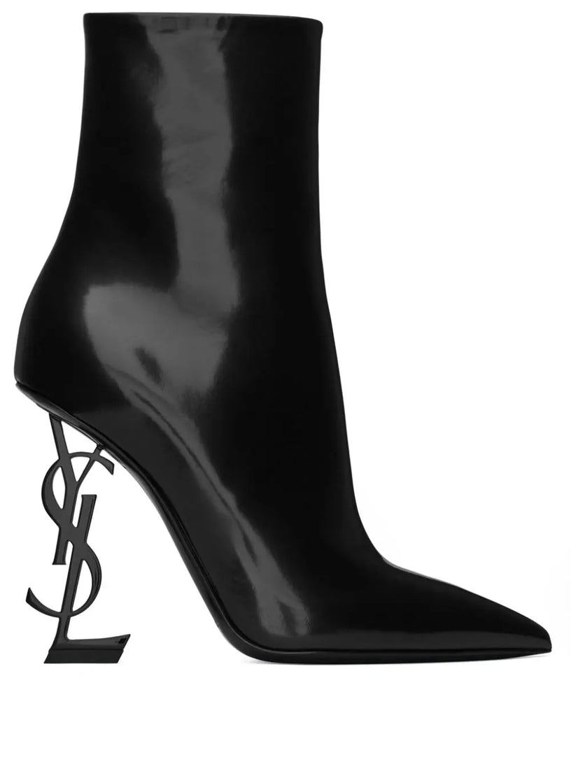 Saint Laurent Opyum ankle boots in shiny leather