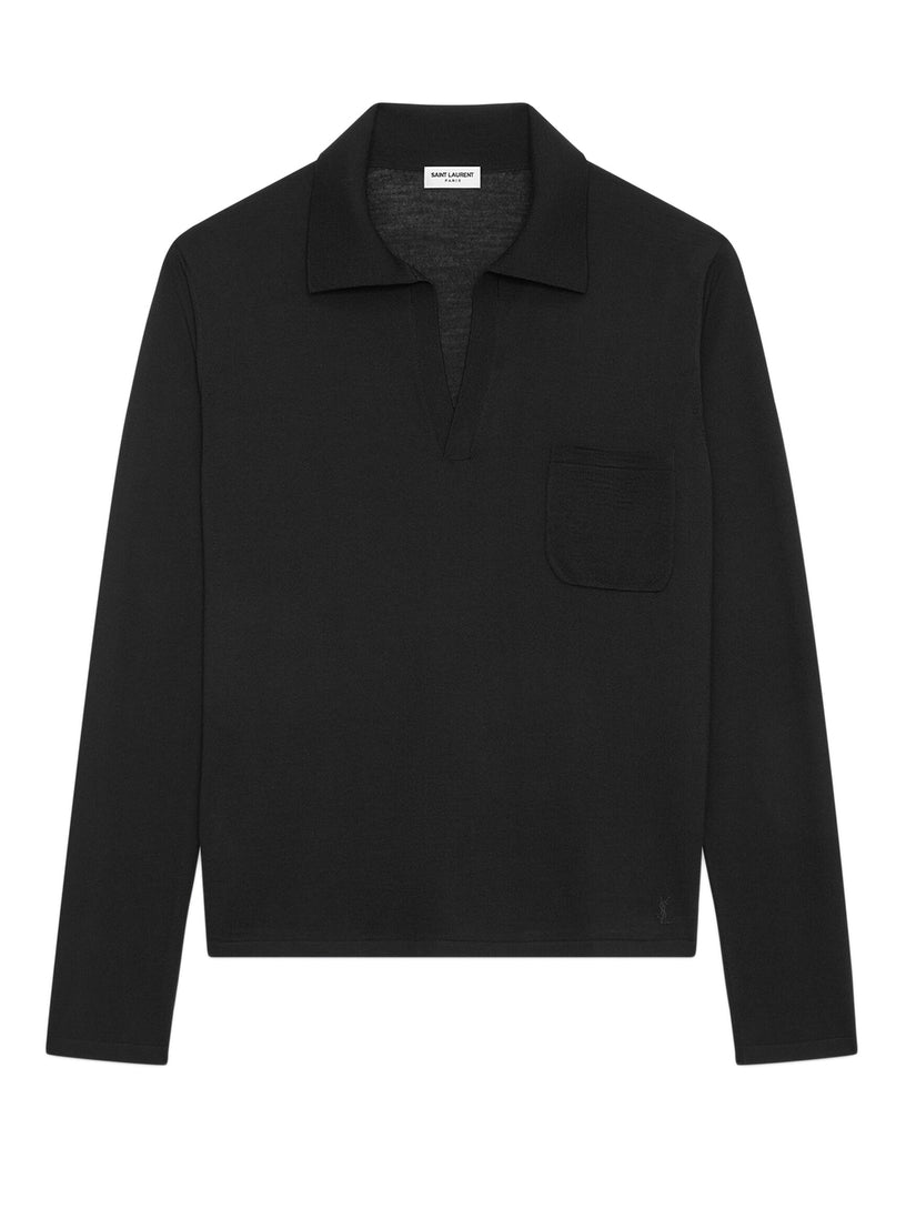 Polo shirt in wool