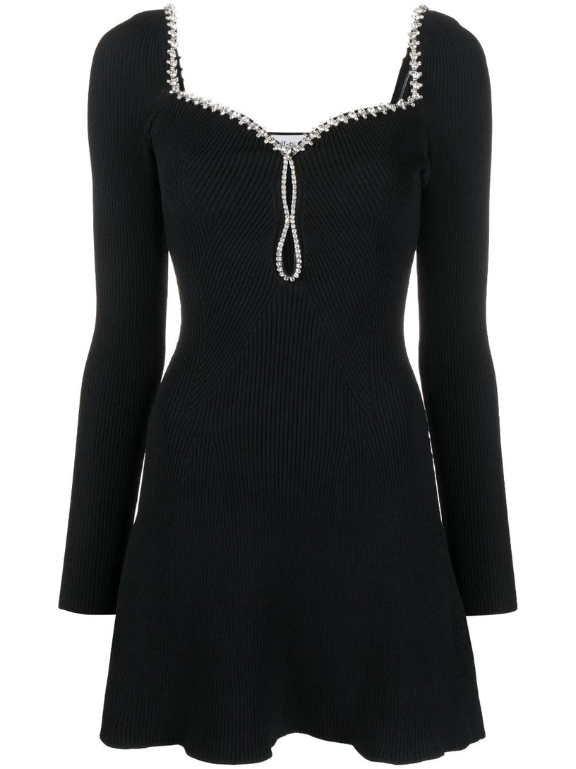 SELF PORTRAIT Diamante mini dress